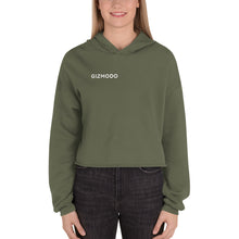 Load image into Gallery viewer, Gizmodo Front &amp; Back Logo Crop Hoodie
